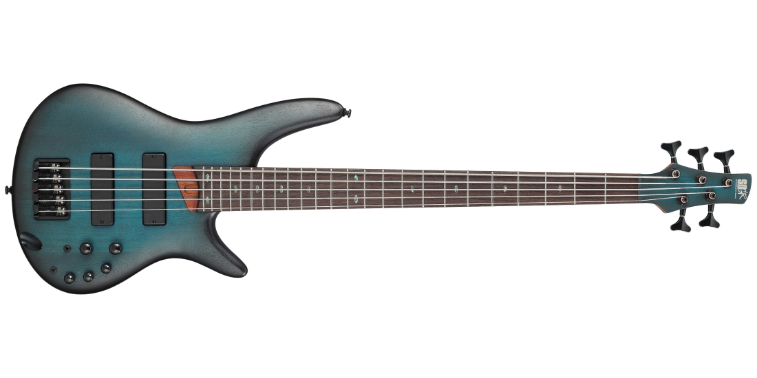 Limited SR Standard 5-String Electric Bass - Dark Blue Stained Burst Flat