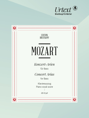 Breitkopf & Hartel - Complete Concert Arias for Bass - Mozart/Beyer/Holl - Bass Voice/Piano - Book