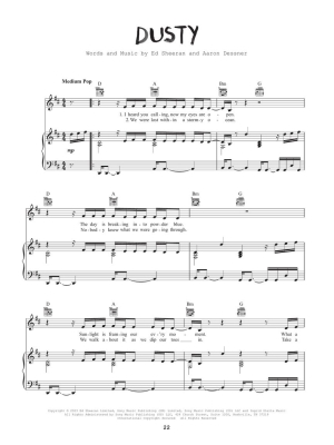 \'\'-\'\'(Subtract) - Sheeran - Piano/Vocal/Guitar - Book