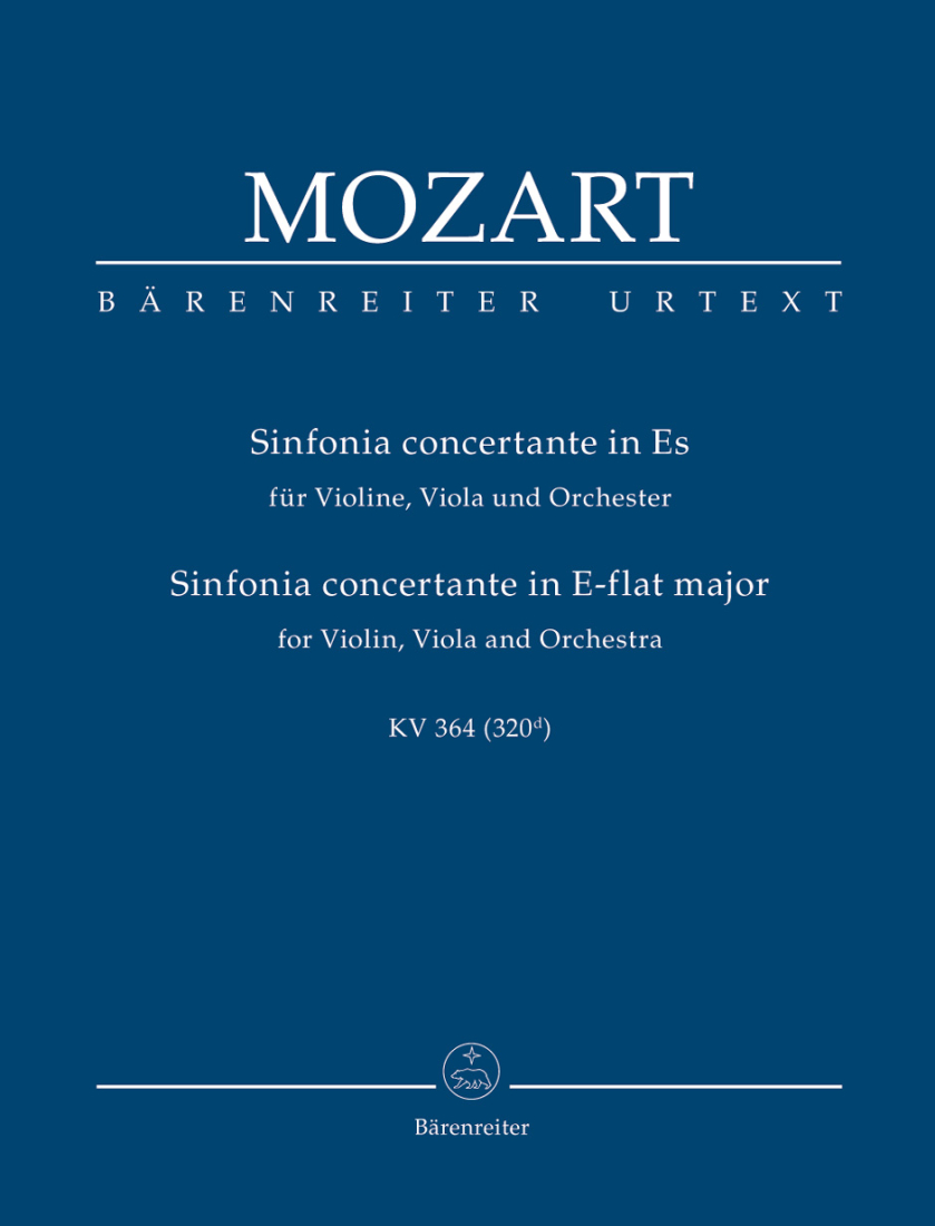 Sinfonia concertante for Violin, Viola and Orchestra in E-flat major K. 364 (320d) - Mozart/Mahling - Study Score