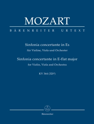 Baerenreiter Verlag - Sinfonia concertante for Violin, Viola and Orchestra in E-flat major K. 364 (320d) - Mozart/Mahling - Study Score
