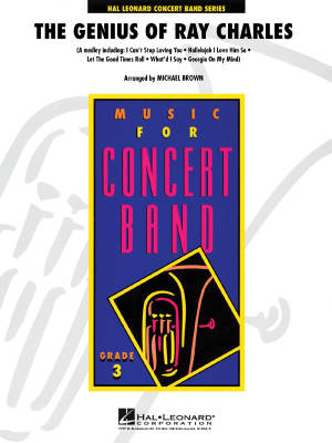 Hal Leonard - The Genius of Ray Charles - Brown - Concert Band - Gr. 3