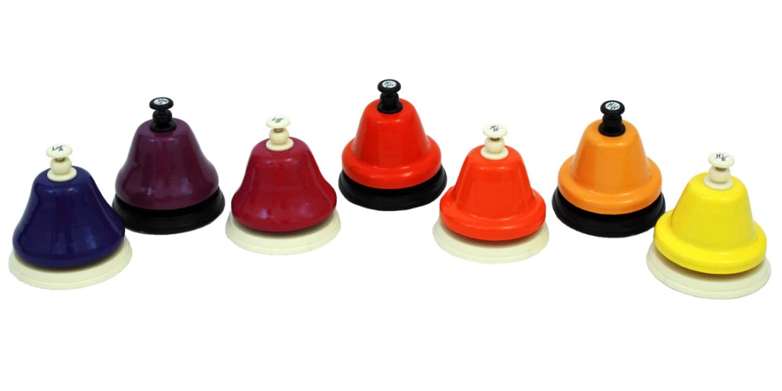 ChromaNotes 7-Note Expanded Range Desk Bell Set