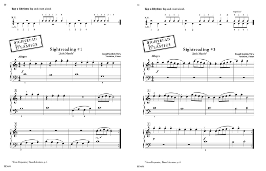 Preparatory Piano Sightreading - Faber/Faber - Piano - Book