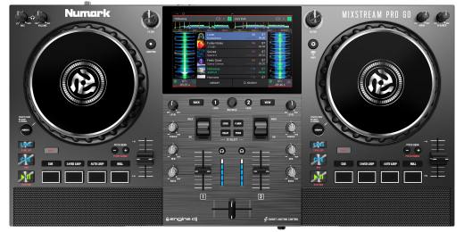 Numark Mixstream Pro Go Battery-Powered Standalone DJ Controller