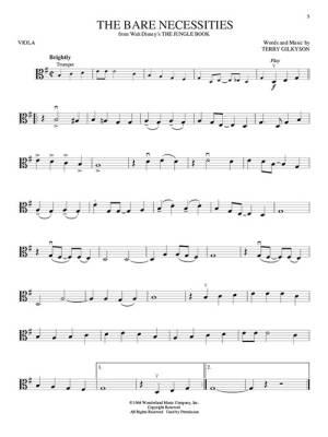 Disney Greats for Viola: Instrumental Play-Along - Book/Audio Online