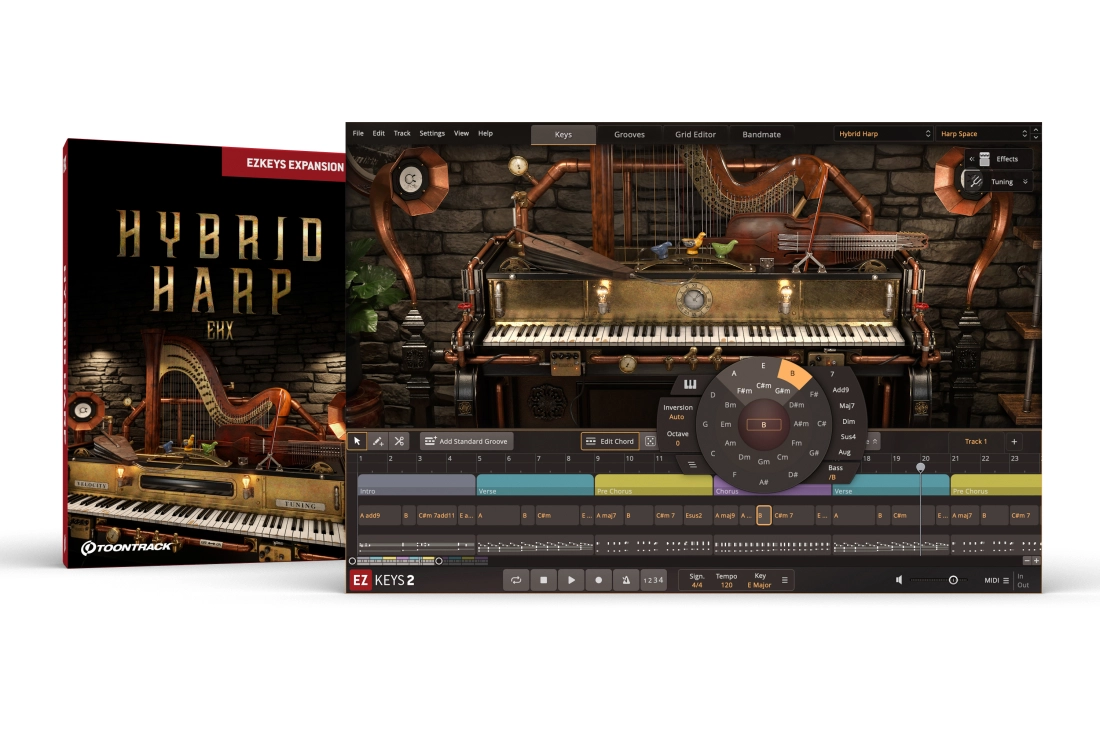 EZkeys 2 Hybrid Harp Expansion - Download