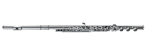 Di Zhao Flutes - DZ801BOF Sterling Silver Flute with Offset G, B Foot, Open-hole