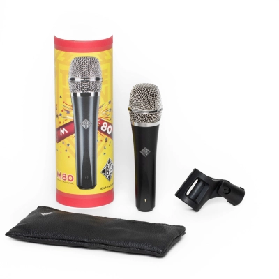 M80 Supercardioid Dynamic Handheld Vocal Microphone - Black
