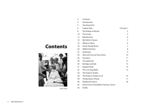 Marimba Music 2 - Madin - Classroom Percussion - Book/Audio Online