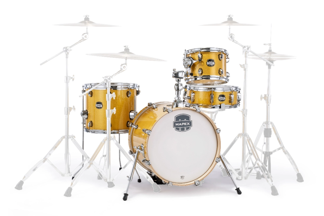 Mars Birch Bop 4-Piece Shell Pack (18,10,14,SD) - Sunflower Sparkle