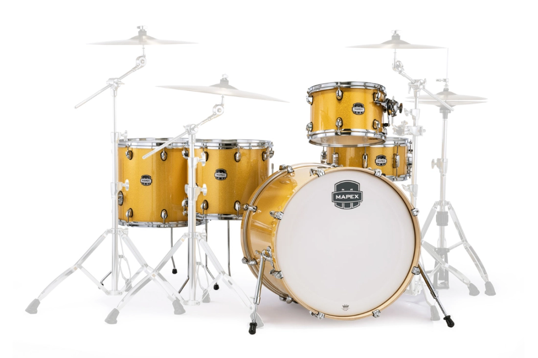 Mars Birch Crossover 5-Piece Shell Pack (22,12,14,16,SD) - Sunflower Sparkle