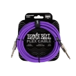 Ernie Ball - Flex Instrument Cable Straight\/Straight 10 ft - Purple