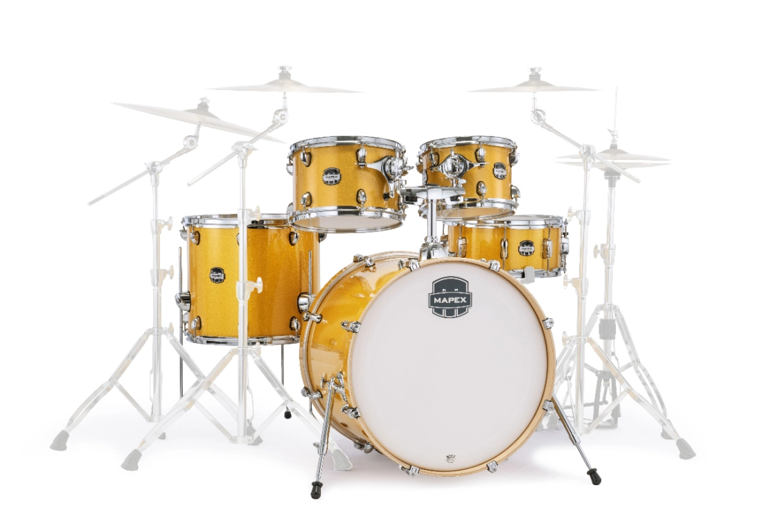 Mars Birch Rock 5-Piece Shell Pack (22,10,12,16,SD) - Sunflower Sparkle