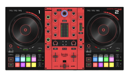 Hercules - DJControl Inpulse 500 Red Edition 2-deck USB DJ Controller with Serato DJ/DJUCED