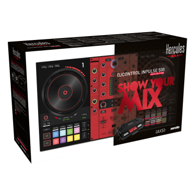 DJControl Inpulse 500 Red Edition 2-deck USB DJ Controller with Serato DJ/DJUCED