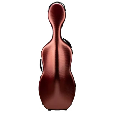 Polycarbonate Cello Case with Wheels - Red