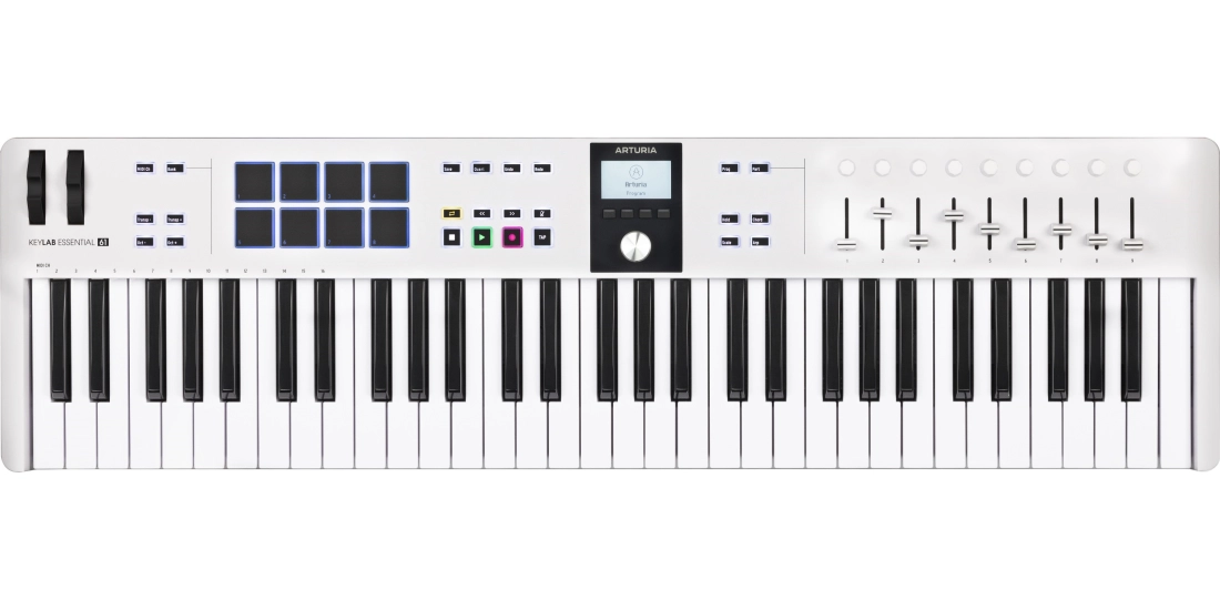 Keylab Essential 61 MK3 Universal MIDI Controller - White