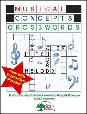 Plank Road Publishing - Musical Concepts Crosswords - Hitzemann - Classroom - Book