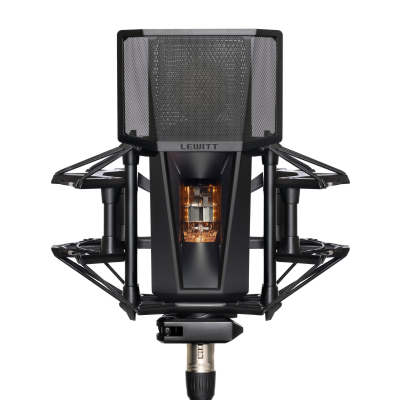 Lewitt - Pure Tube Cardioid Tube Microphone with Shockmount and Pop Filter - Studio Set
