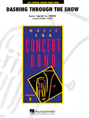 Hal Leonard - Dashing Through the Snow (based on Jingle Bells) - Saucedo - Concert Band - Gr. 3