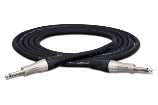 Hosa - Edge Speaker Cable, Neutrik 1/4 in TS to Same, 10 ft