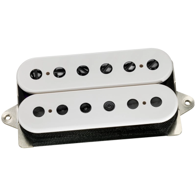 PAF Master Humbucker Neck Pickup - White with Black Poles