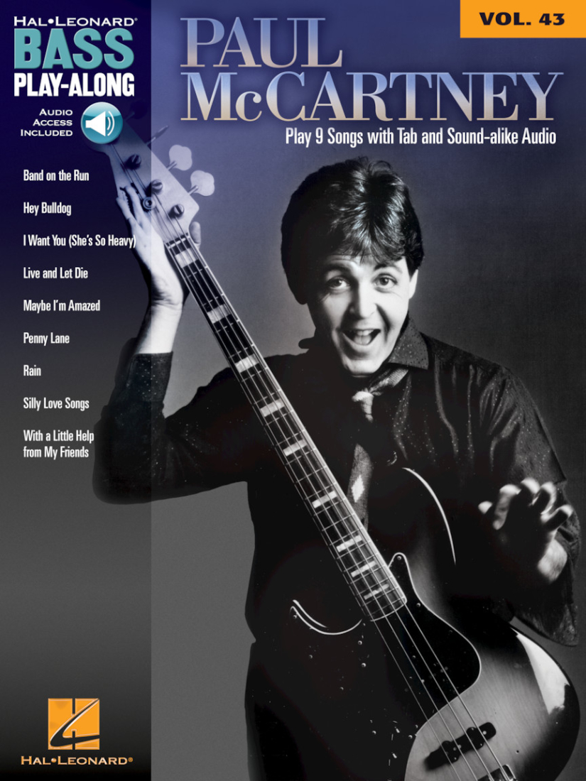 Paul McCartney: Bass Play-Along Volume 43 - Bass Guitar TAB - Book/Audio Online