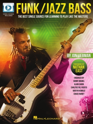 Hal Leonard - Funk/Jazz Bass: The Best Single Source for Learning to Play Like the Masters - Liebman - Bass Guitar TAB - Book/Video Online