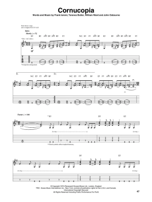 Black Sabbath Vol. 4 - Guitar TAB - Book