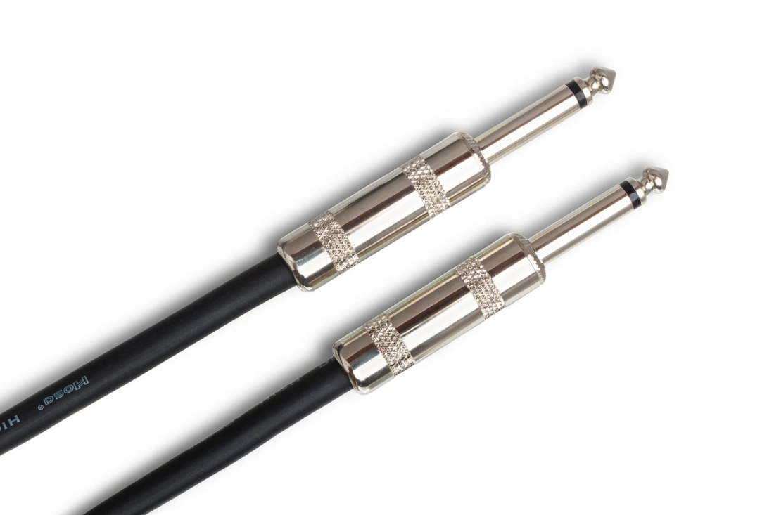 Speaker Cable, Hosa 1/4 in TS to Same, 20 ft