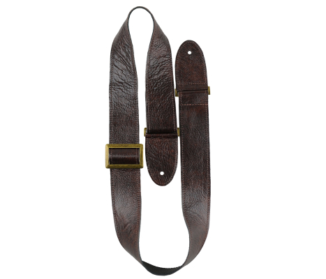 2\'\' The Classy Line Leather Guitar Strap - Wine