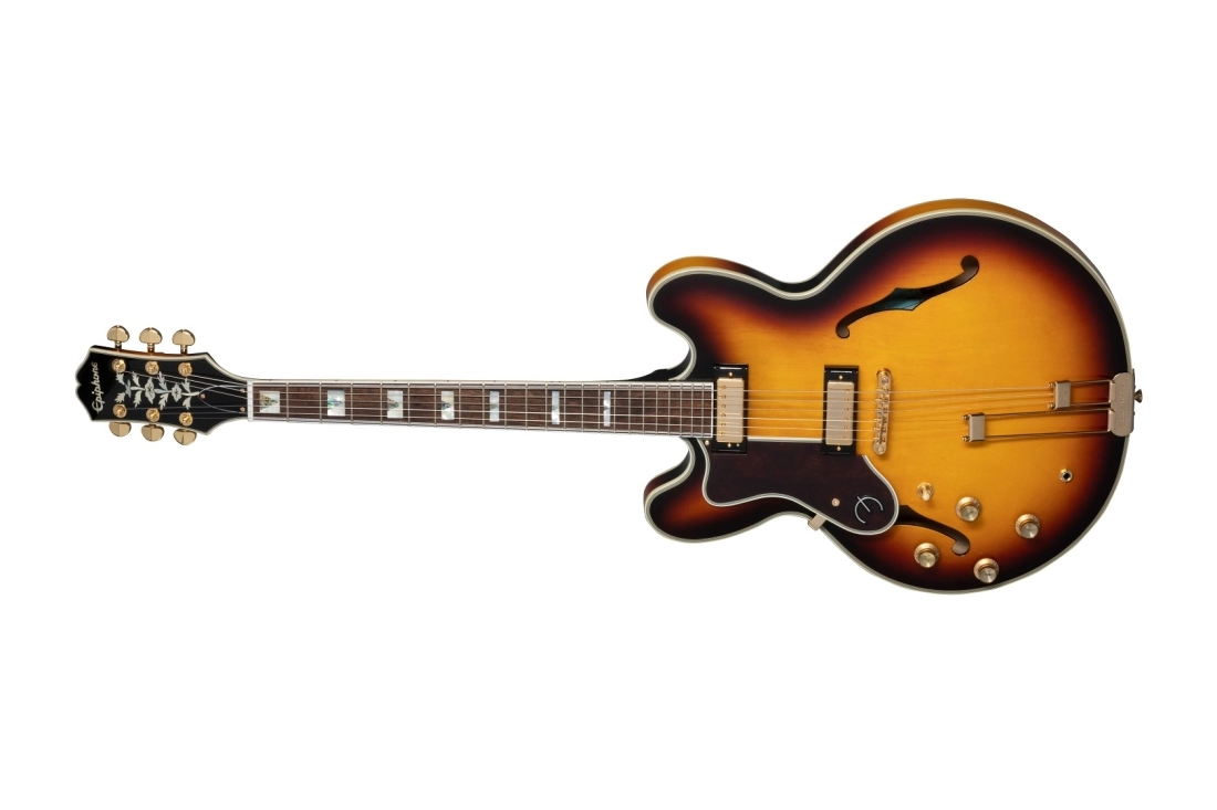 Sheraton Frequensator Left-handed Semi-hollowbody Electric Guitar - Vintage Sunburst