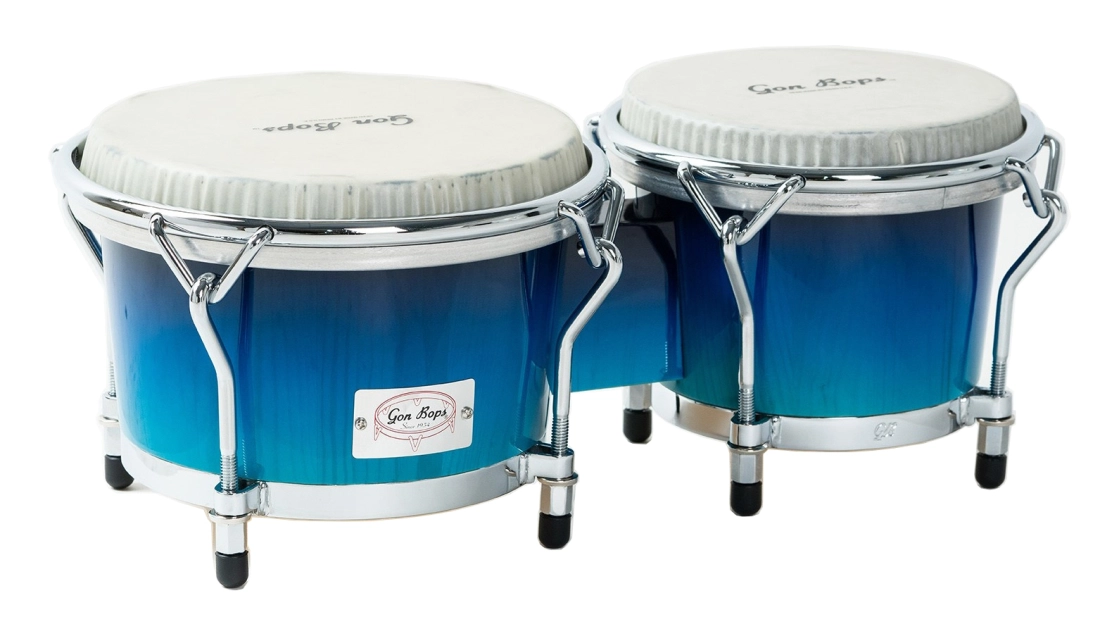 Orestes Vilato Signature Bongos, 7 and 8.5\'\' - Blue Fade