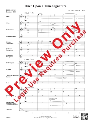 Once Upon a Time Signature - Gassi - Concert Band - Gr. 2