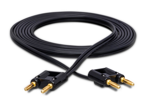 Speaker Cable, Hosa Dual Banana to Same, Black Zip, 3 ft