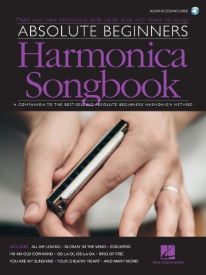 Hal Leonard - Absolute Beginners Harmonica Songbook Harmonica Livre avec fichiers audio en ligne