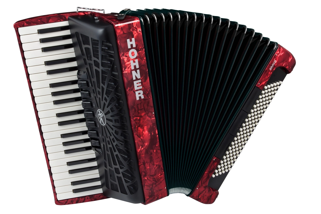 Bravo III 120 Piano Accordion - Red