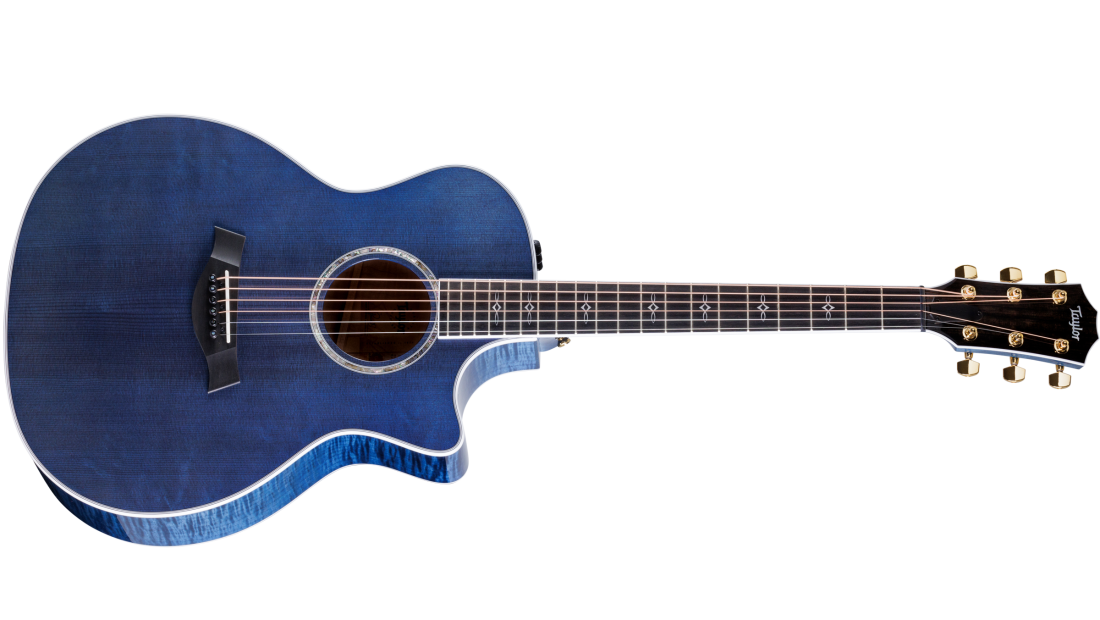 614ce Special Edition Maple Acoustic-Electric Guitar w/Case - Pacific Blue