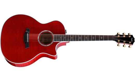 Taylor Guitars - 614ce Special Edition Maple Acoustic-Electric Guitar w/Case - Trans Red