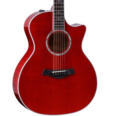 614ce Special Edition Maple Acoustic-Electric Guitar w/Case - Trans Red