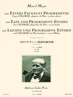 Hal Leonard - 100 Easy and Progressive Studies After Cramer, Volume 2 - Moyse - Flute - Book