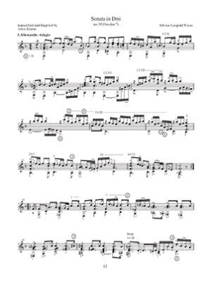 Three Late Sonatas for Classical Guitar - Weiss/Krantz - Classical Guitar - Book