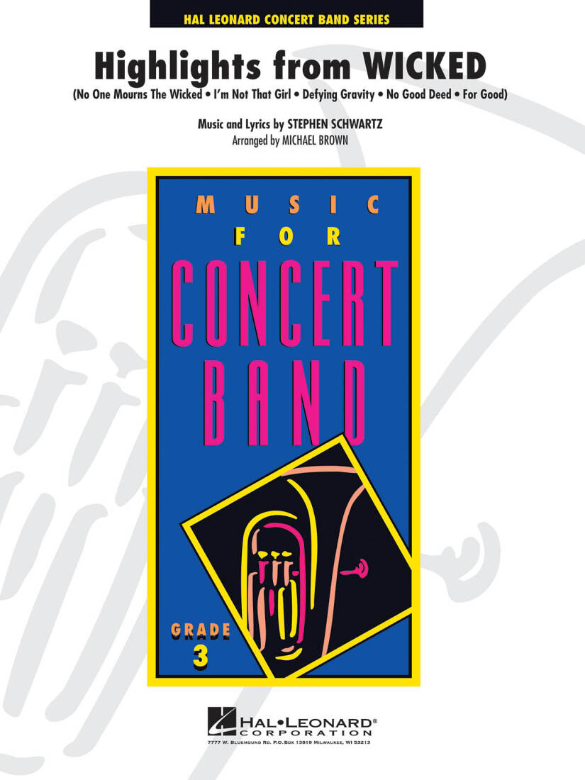 Highlights from \'\'Wicked\'\' - Schwartz/Brown - Concert Band - Gr. 3