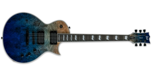 LTD EC-1000 Electric Guitar w/Burled Poplar Top - Blue Natural Fade