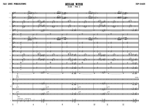 Beulah Witch - Menza - Jazz Ensemble - Gr. 5