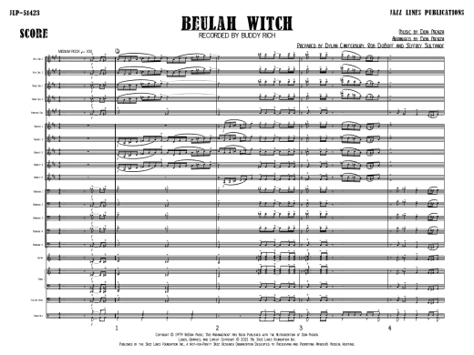 Beulah Witch - Menza - Jazz Ensemble - Gr. 5