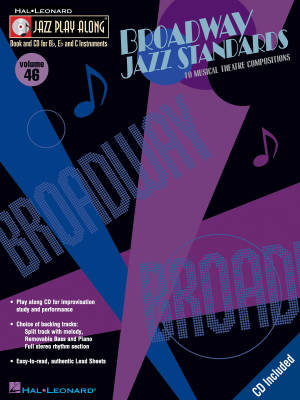Broadway Jazz Standards: Jazz Play-Along Volume 46 - Book/CD