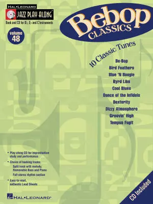 Hal Leonard - Bebop Classics: Jazz Play-Along Volume 48 - Book/CD