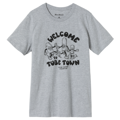 T-shirt Welcome To Tube Town, gris (petit)